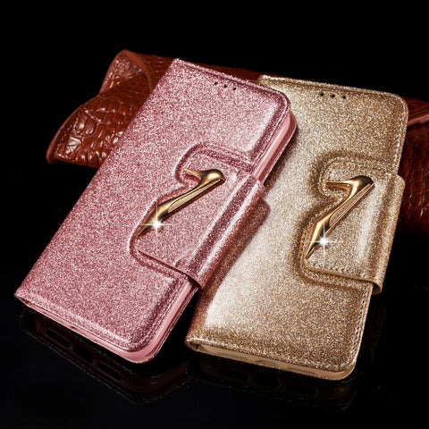 Glitter Luxury Leather iPhone Case