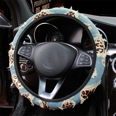 Denim Cute Steering Wheel Cover