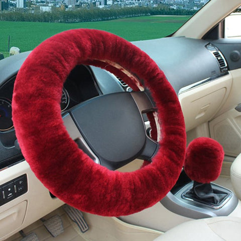 Wool Cozy Car Steering Wheel Cover