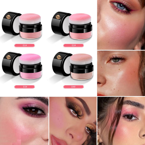 Peach and Rose Blush Makeup